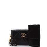 19 Flap Pouch with Chain Handle Quilted Lambskin