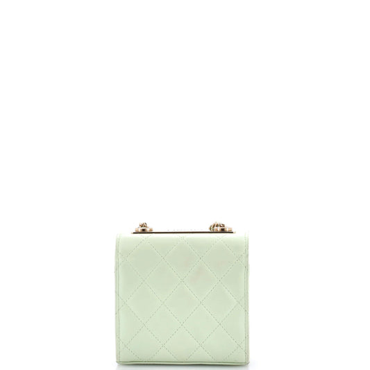 Trendy CC Clutch with Chain Quilted Lambskin Small