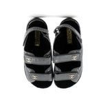 Women's Velcro Dad Sandals Leather and Shearling