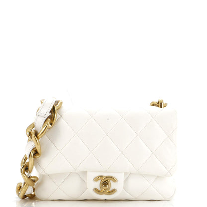 Funky Town Flap Bag Quilted Lambskin Small