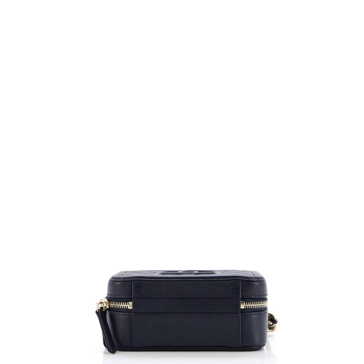 Filigree Vanity Case Quilted Caviar Small
