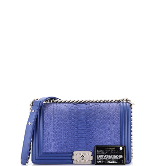 Boy Flap Bag Python New Medium