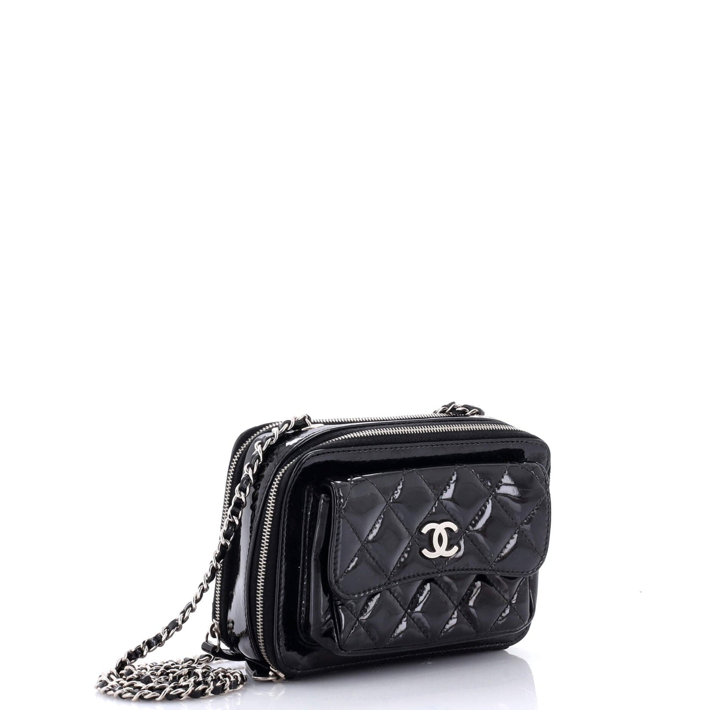 Pocket Box Camera Case Quilted Patent Mini