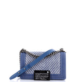 Boy Flap Bag Chevron Denim Old Medium
