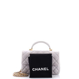 Classic Single Flap Top Handle Bag Quilted Lambskin Mini