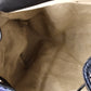 Braided With Style Drawstring Backpack Chevron Canvas Medium