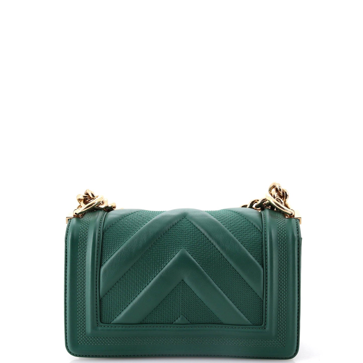 Boy Flap Bag Perforated Chevron Lambskin Small