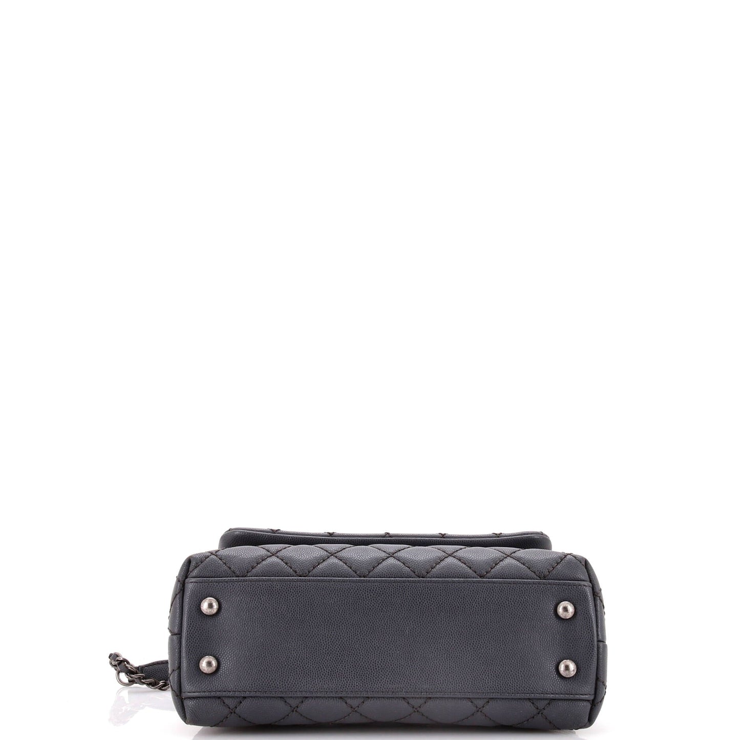 Coco Top Handle Bag Quilted Caviar Mini