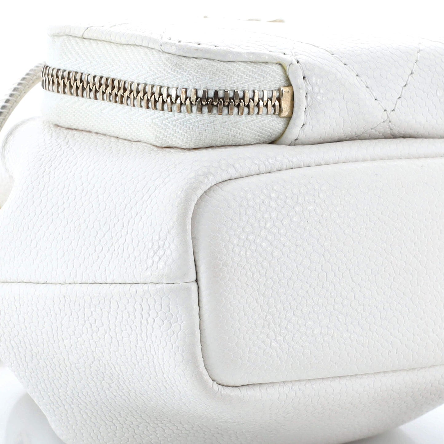 Business Affinity Drawstring Bucket Bag Quilted Caviar Mini