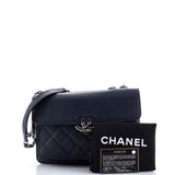 CC Box Flap Bag Quilted Calfskin Small