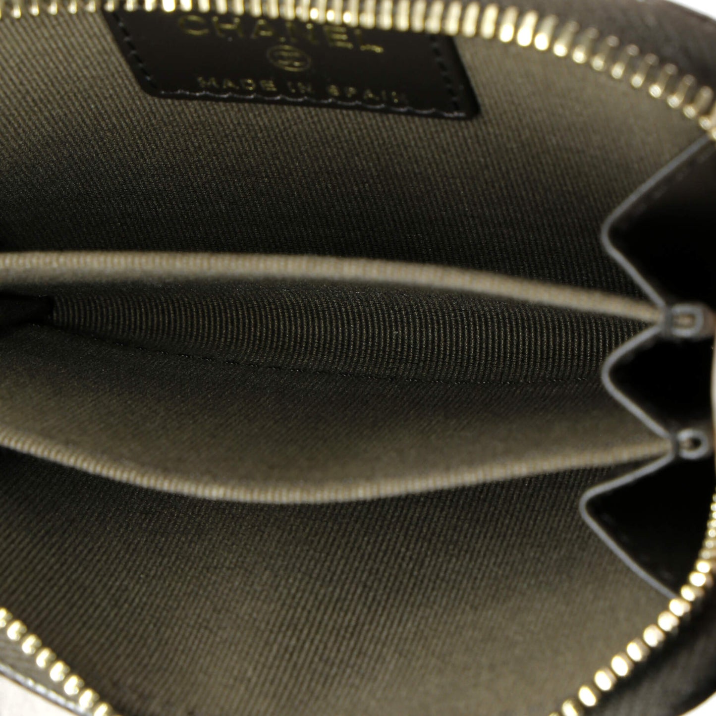 CC Zip Coin Purse Quilted Caviar Small
