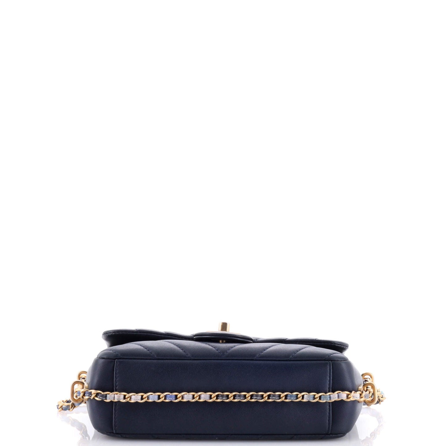 Chain Around CC Flap Bag Chevron Lambskin Mini