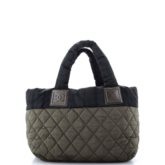 Coco Cocoon Reversible Tote Quilted Printed Nylon Small
