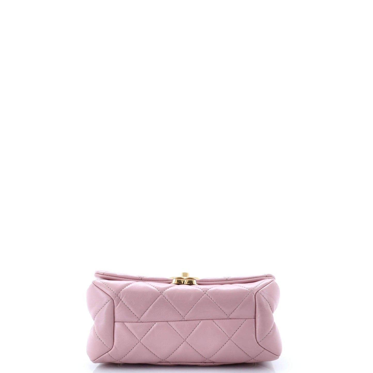 Color Match Flap Bag Quilted Lambskin Small