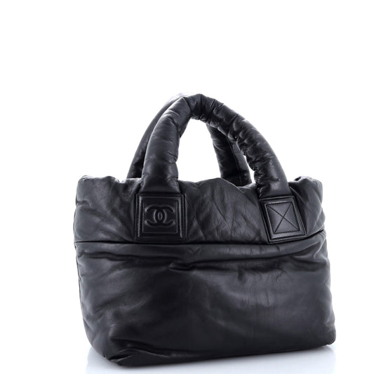 Coco Cocoon Reversible Tote Quilted Lambskin Small
