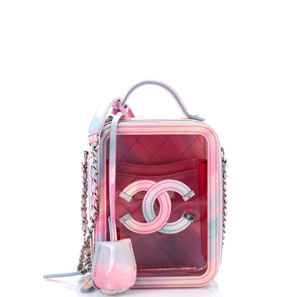 Filigree Vertical Vanity Case PVC with Lambskin