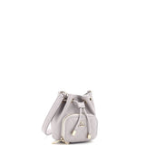Business Affinity Drawstring Bucket Bag Quilted Caviar Mini