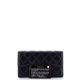 L-Flap Wallet Quilted Lambskin Long