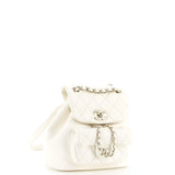 Duma Drawstring Backpack Quilted Leather Small