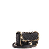 Pearl Edge Flap Quilted Lambskin Mini