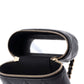 Classic Vanity Top Handle Phone Holder with Chain Quilted Lambskin