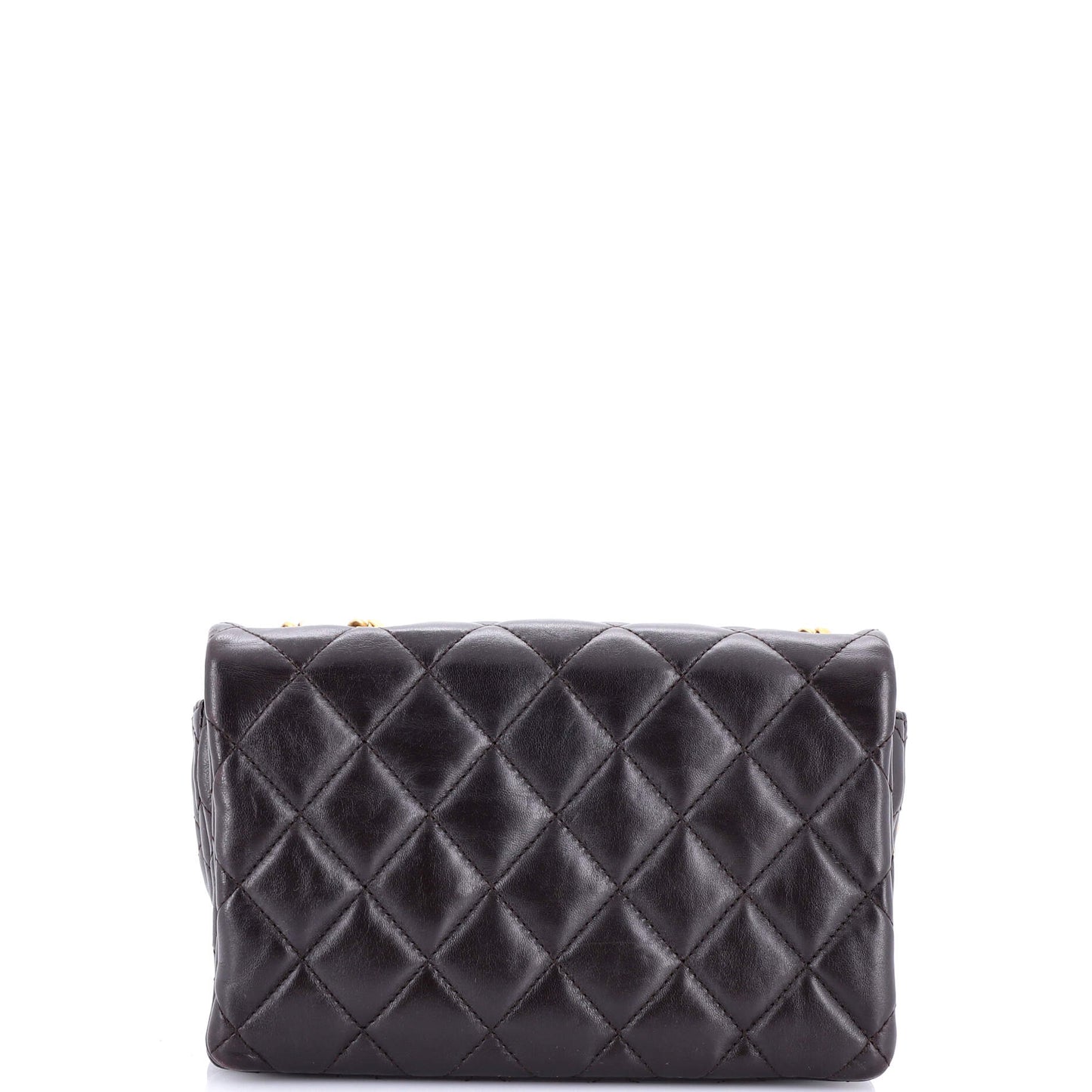 All Slide Long Flap Bag Quilted Lambskin Small