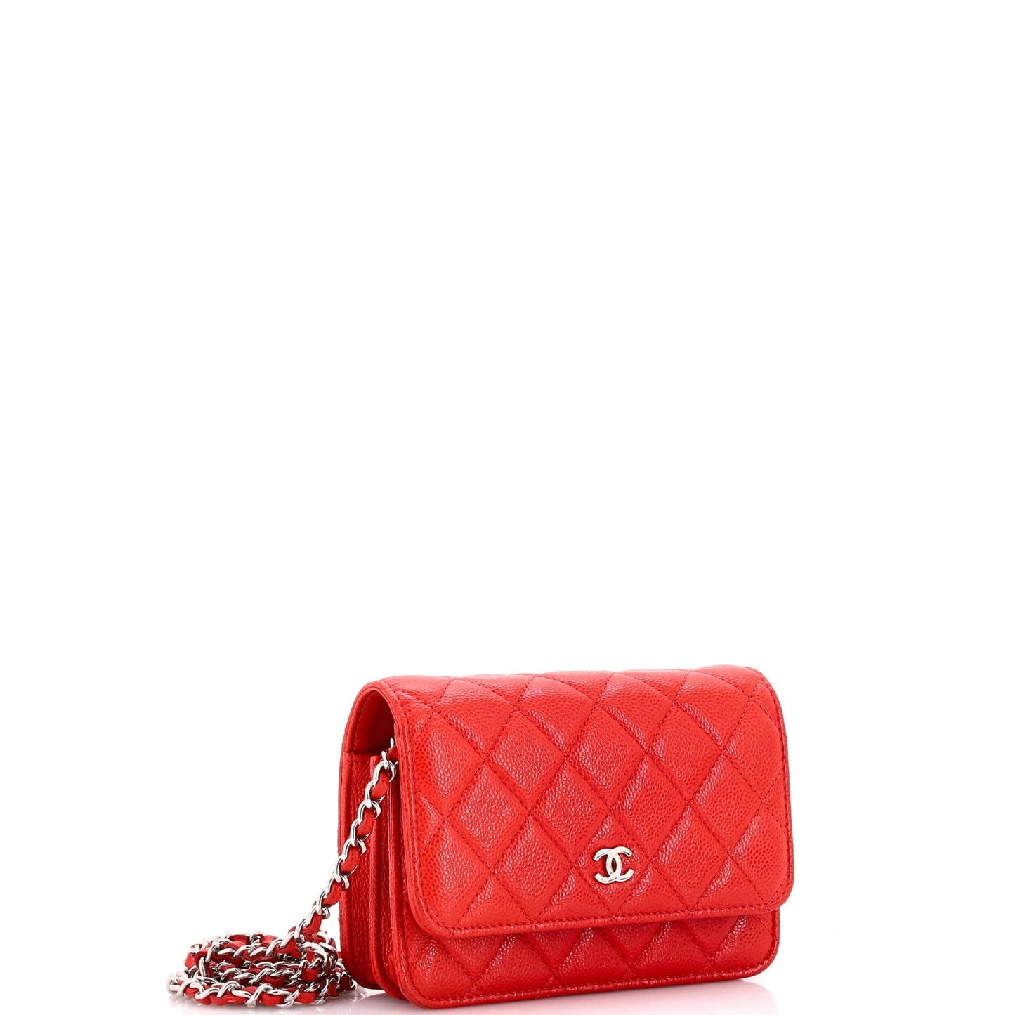 Wallet on Chain Quilted Caviar Mini