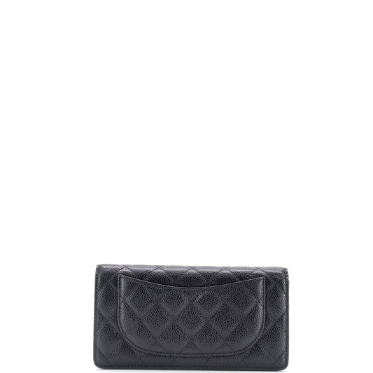 L-Yen Wallet Quilted Caviar