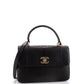 Trendy CC Top Handle Bag Python Small