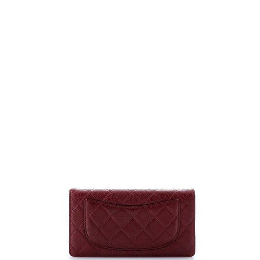 L-Yen Wallet Quilted Caviar