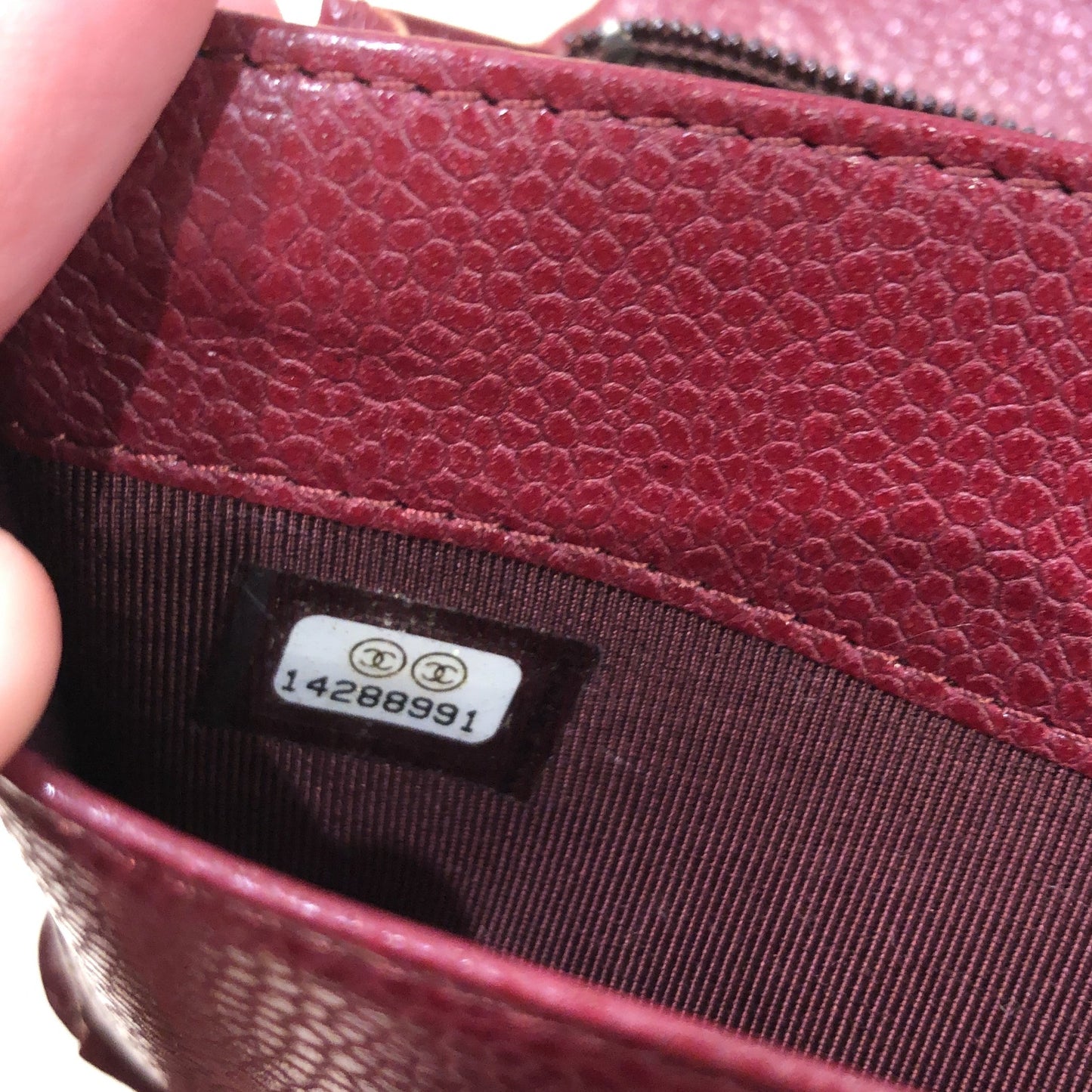 L-Yen Wallet Quilted Caviar