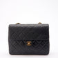 Chanel   Black Small Square Classic Flap with 24k gold plated hardware