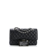 Classic Double Flap Bag Quilted Caviar Medium