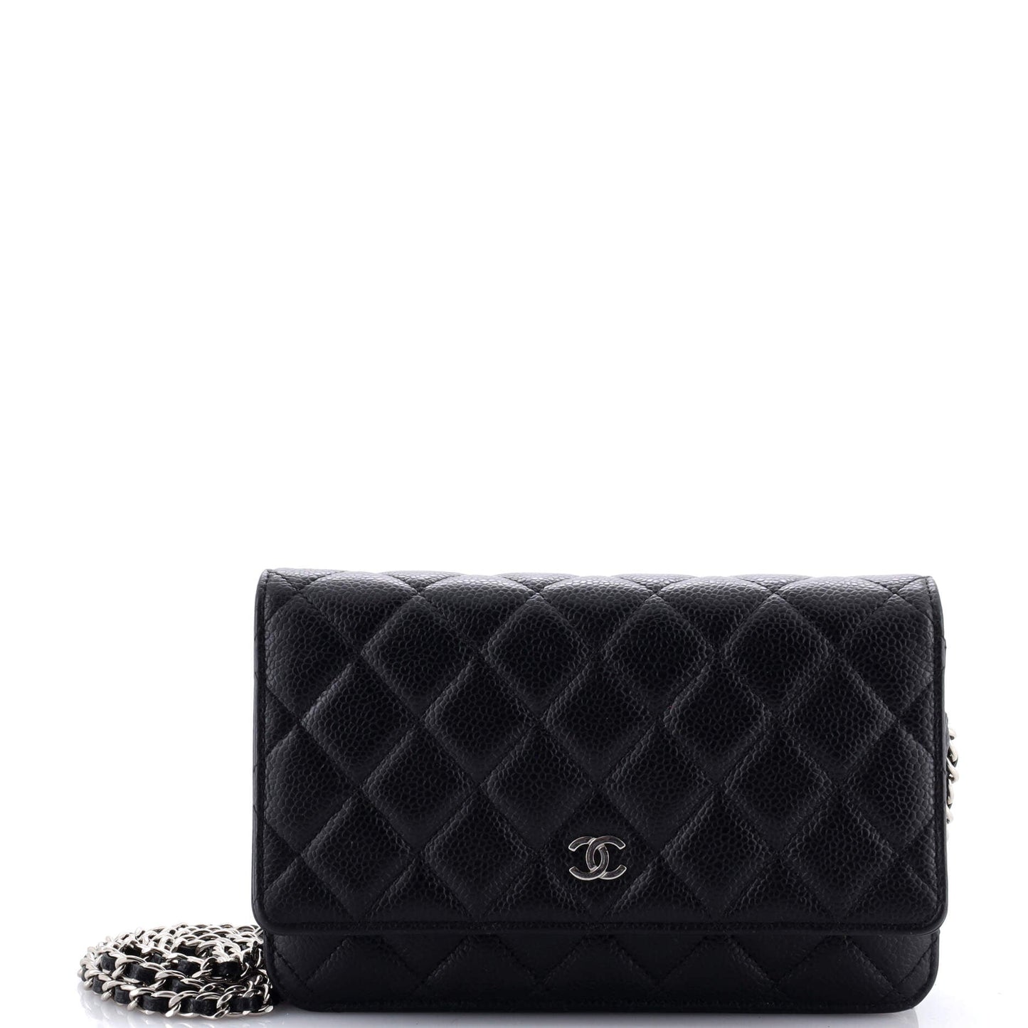 Wallet on Chain Quilted Caviar