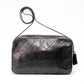 Chanel Quilted Black Camera Crossbody Bag