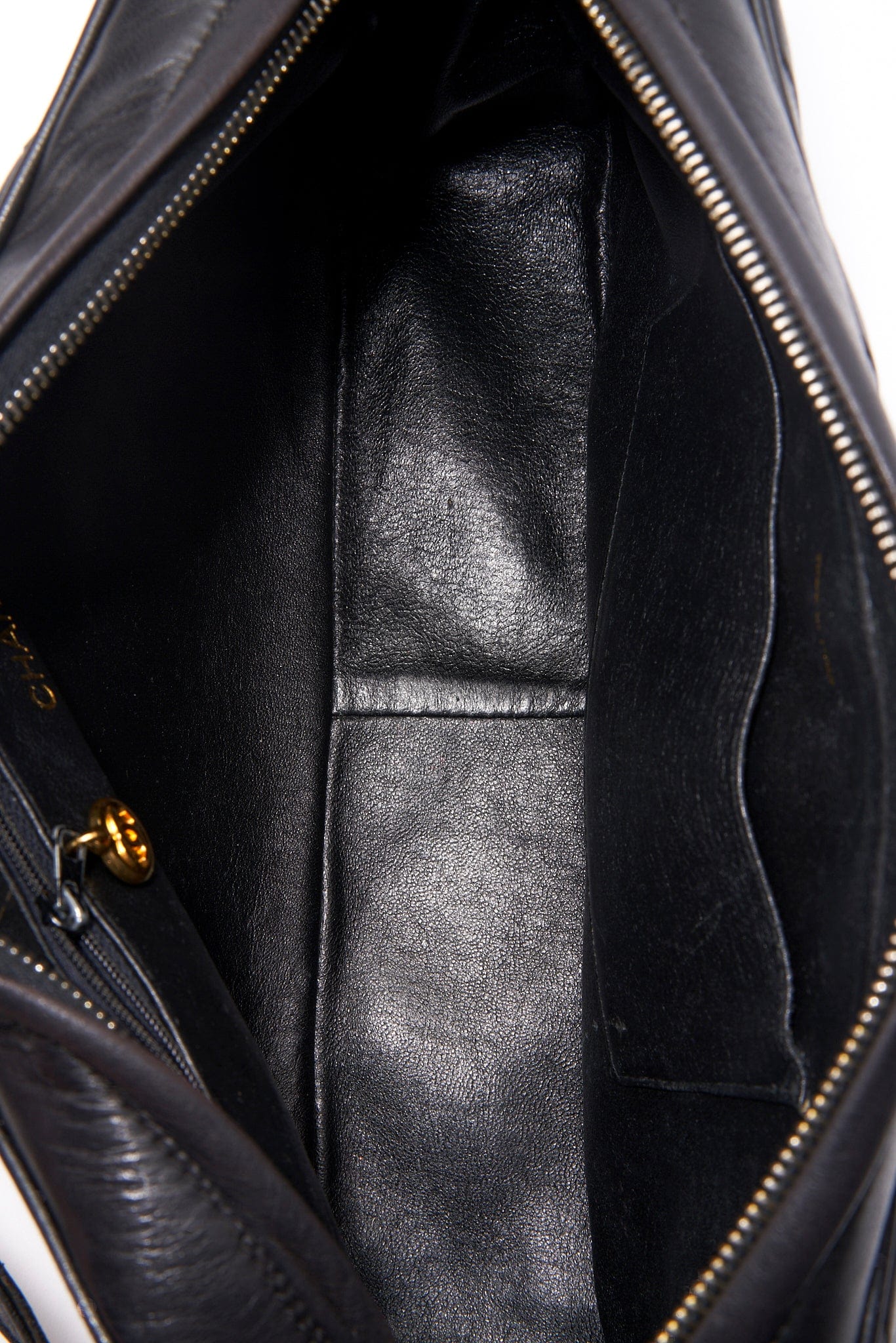 Chanel Quilted Black Camera Crossbody Bag