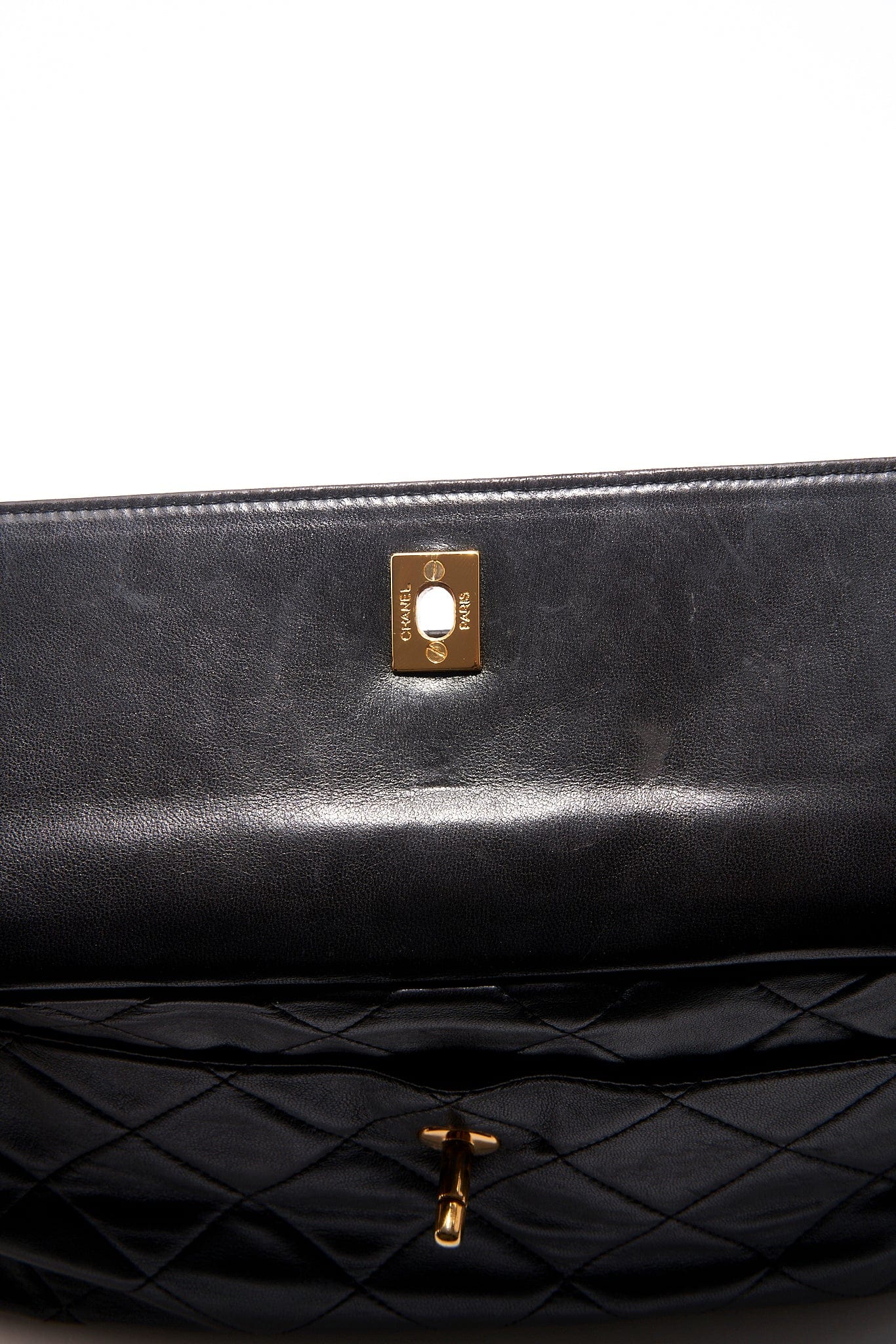 Chanel Quilted Black Camera Crossbody Bag