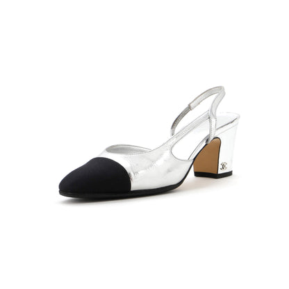 Women’s Cap Toe Slingback Pumps Leather