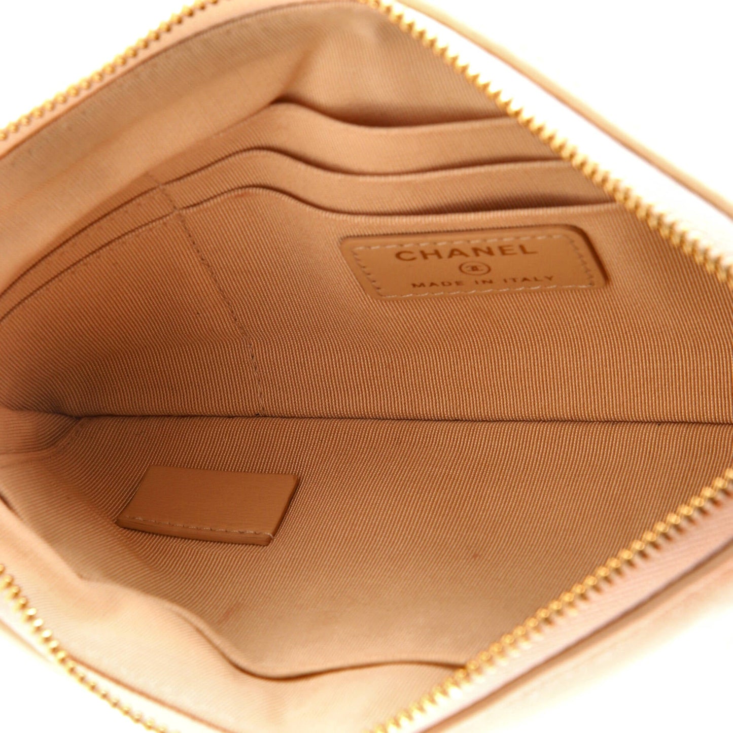 19 O Case Pouch Quilted Goatskin Small