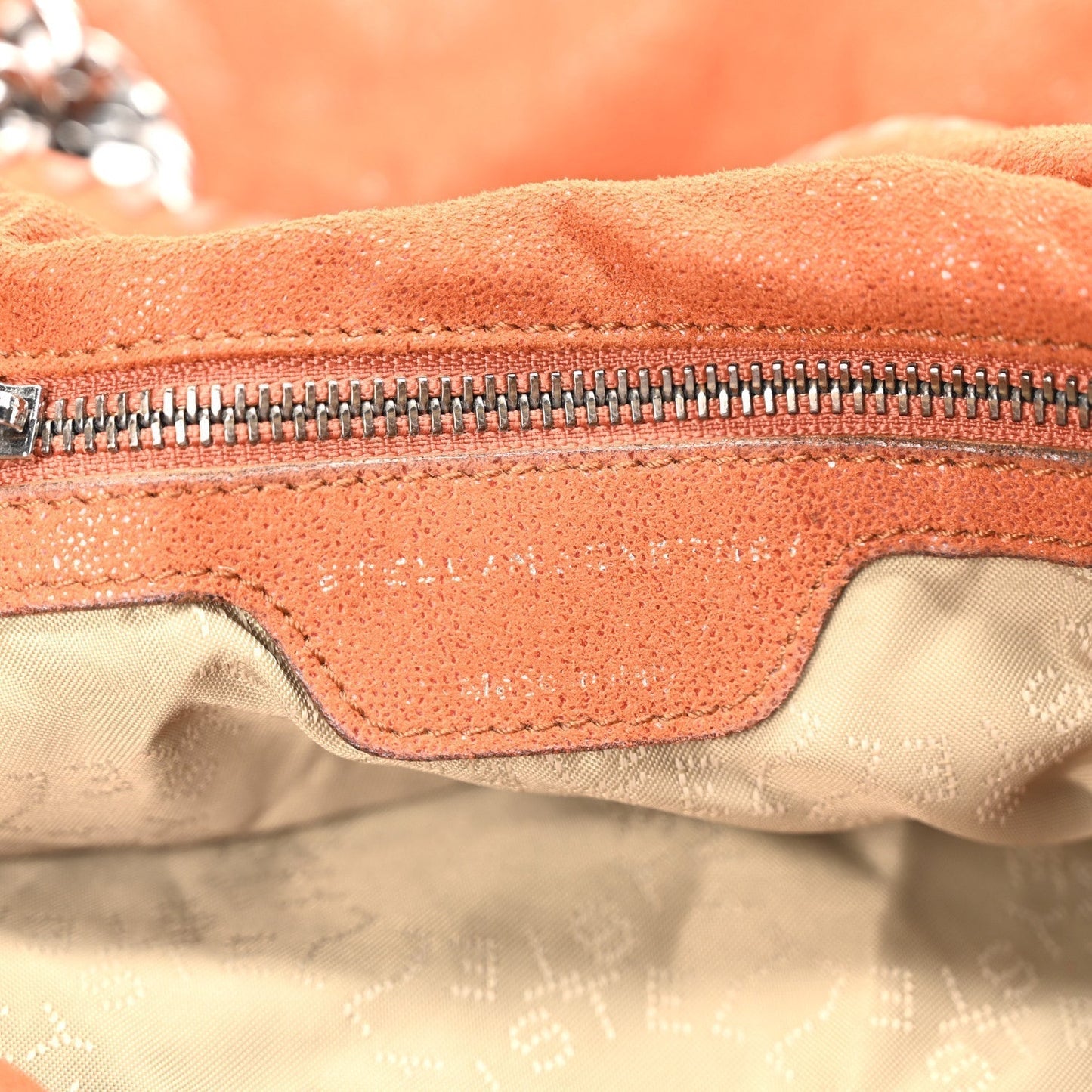 Stella McCartney Shaggy Deer Small Falabella Fold Over Tote Brandy