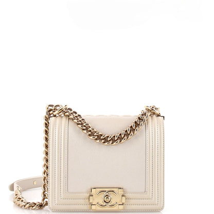 Reverso Square Boy Flap Bag Caviar Small