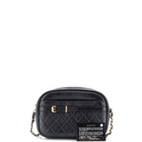 Buckle Camera Case Bag Quilted Lambskin Small