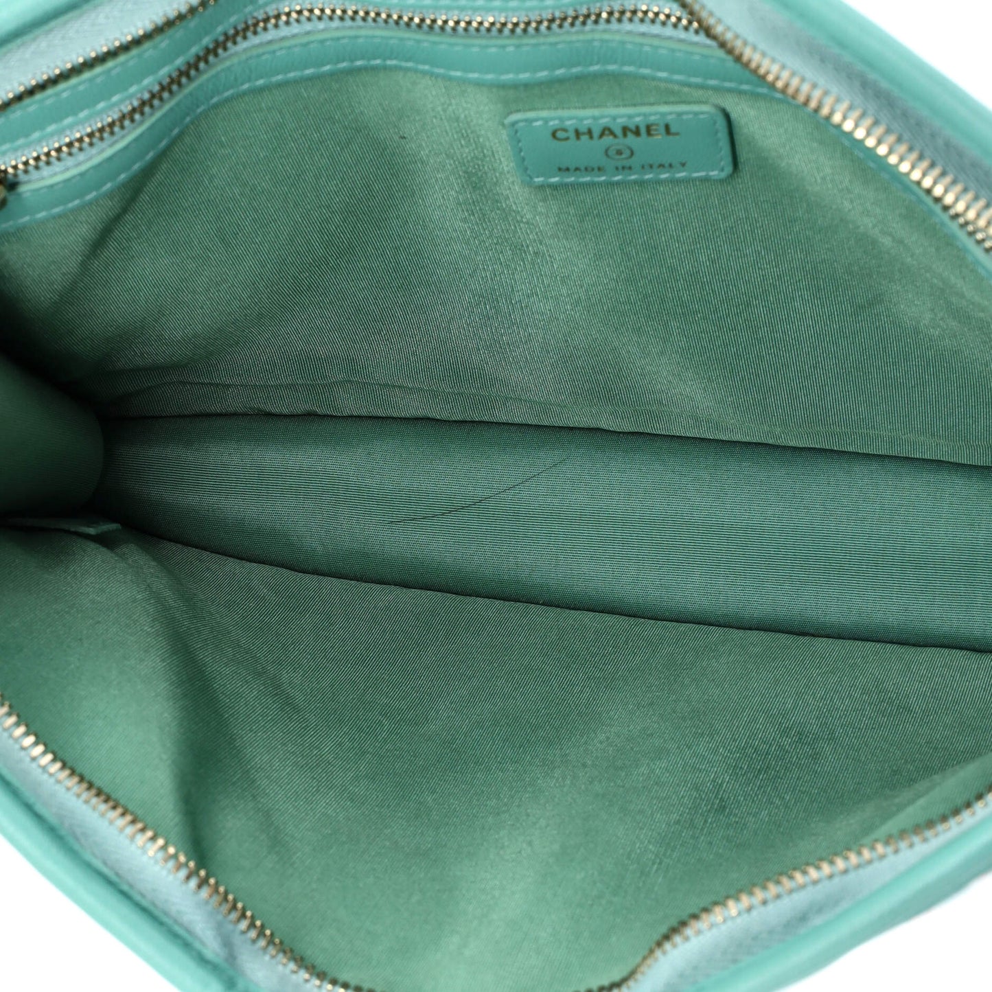 Logo Wristlet Clutch PVC Over Quilted Tweed Large