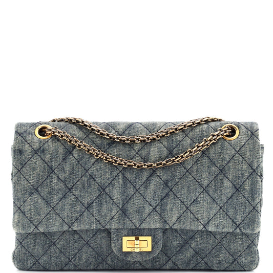 Reissue 2.55 Flap Bag Quilted Denim 227