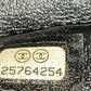 So Black Classic Double Flap Bag Chevron Crinkled Patent Medium