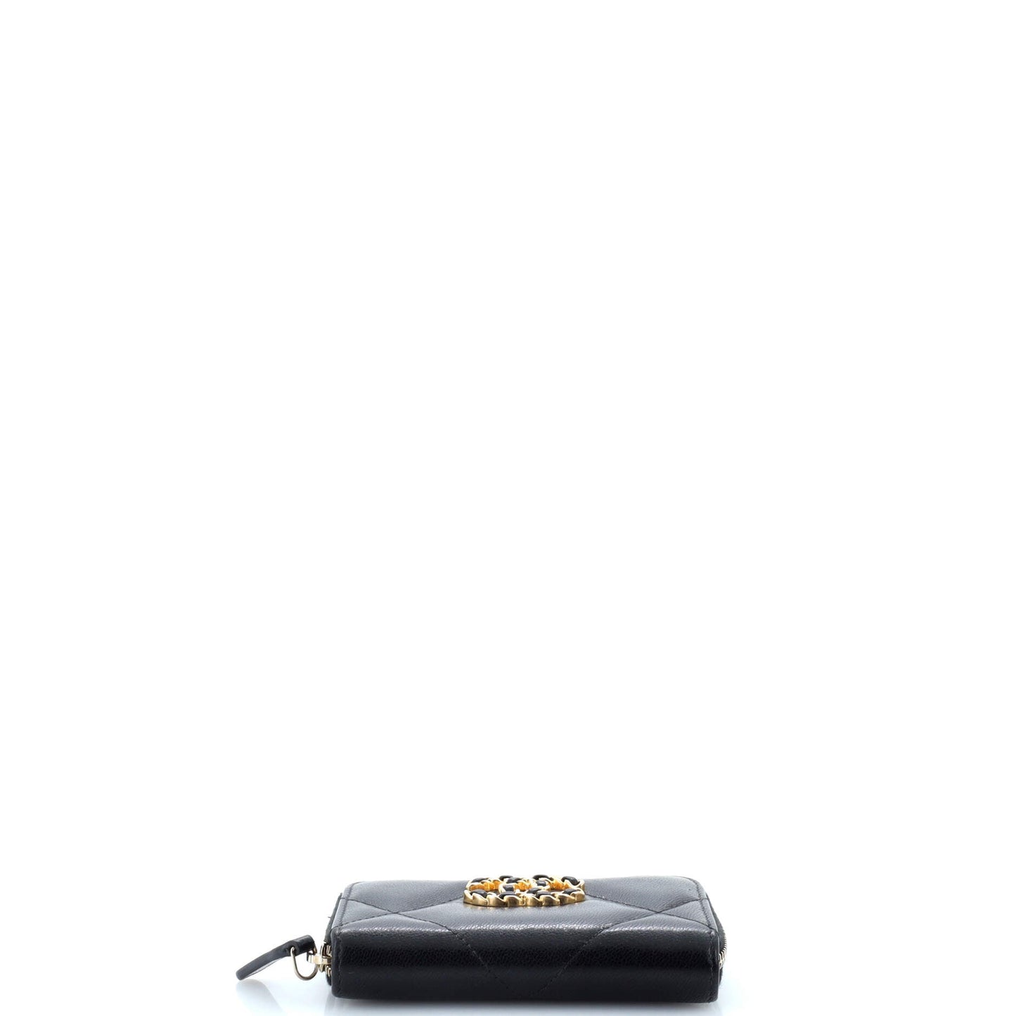 19 Zip Coin Purse Quilted Leather