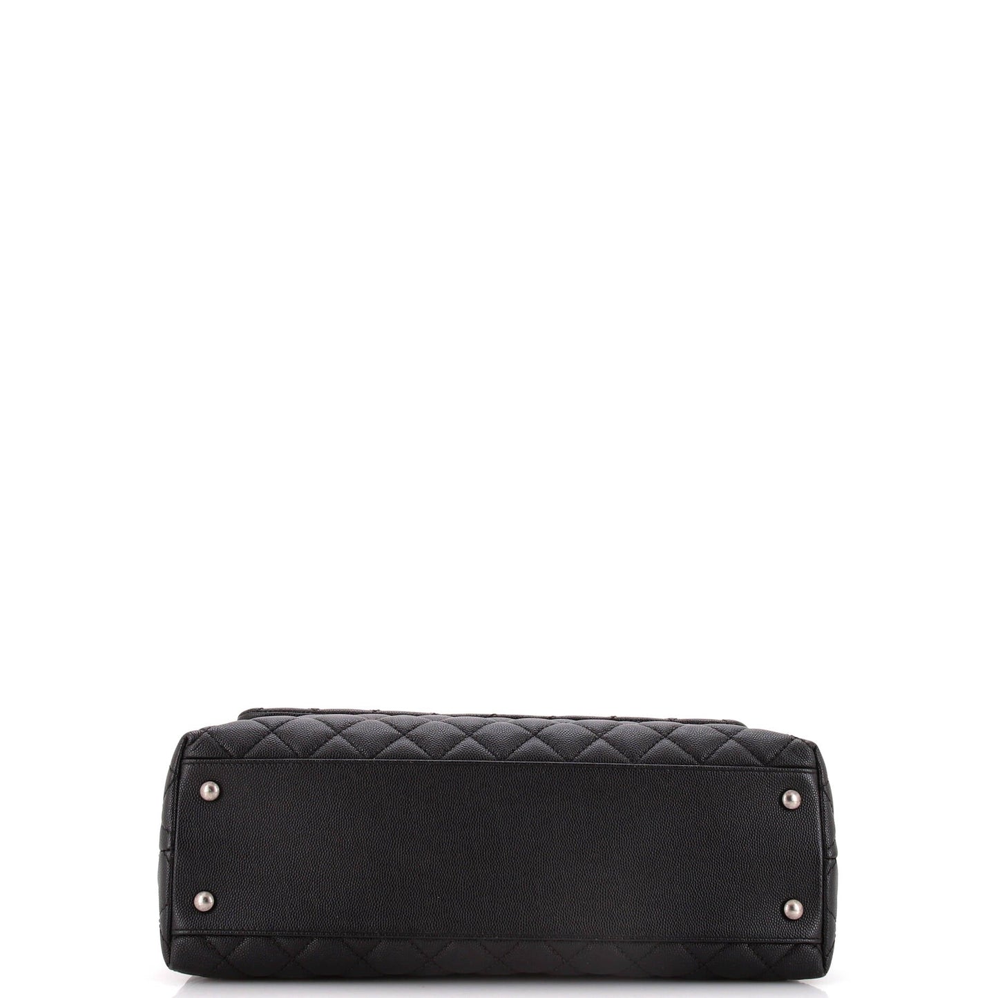 Coco Top Handle Bag Quilted Caviar Medium