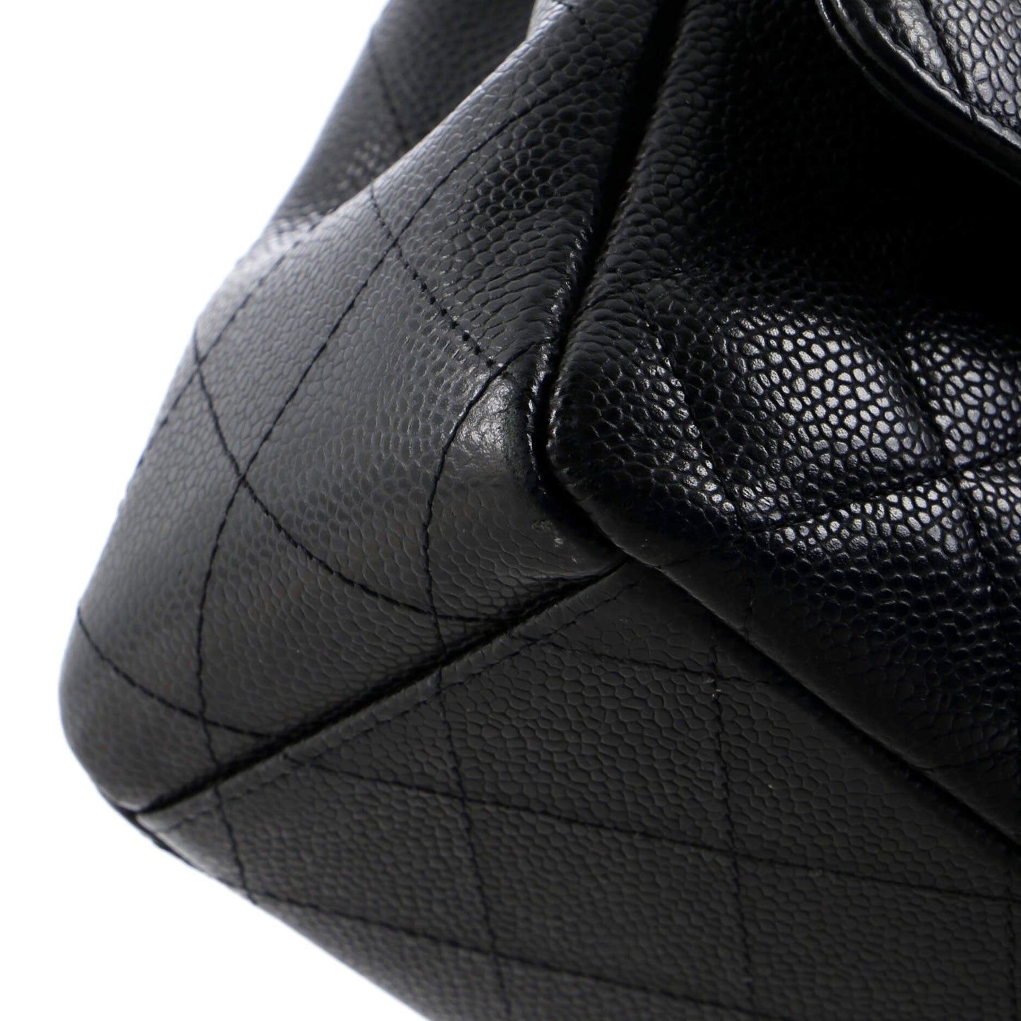 Classic Double Flap Bag Quilted Caviar Maxi