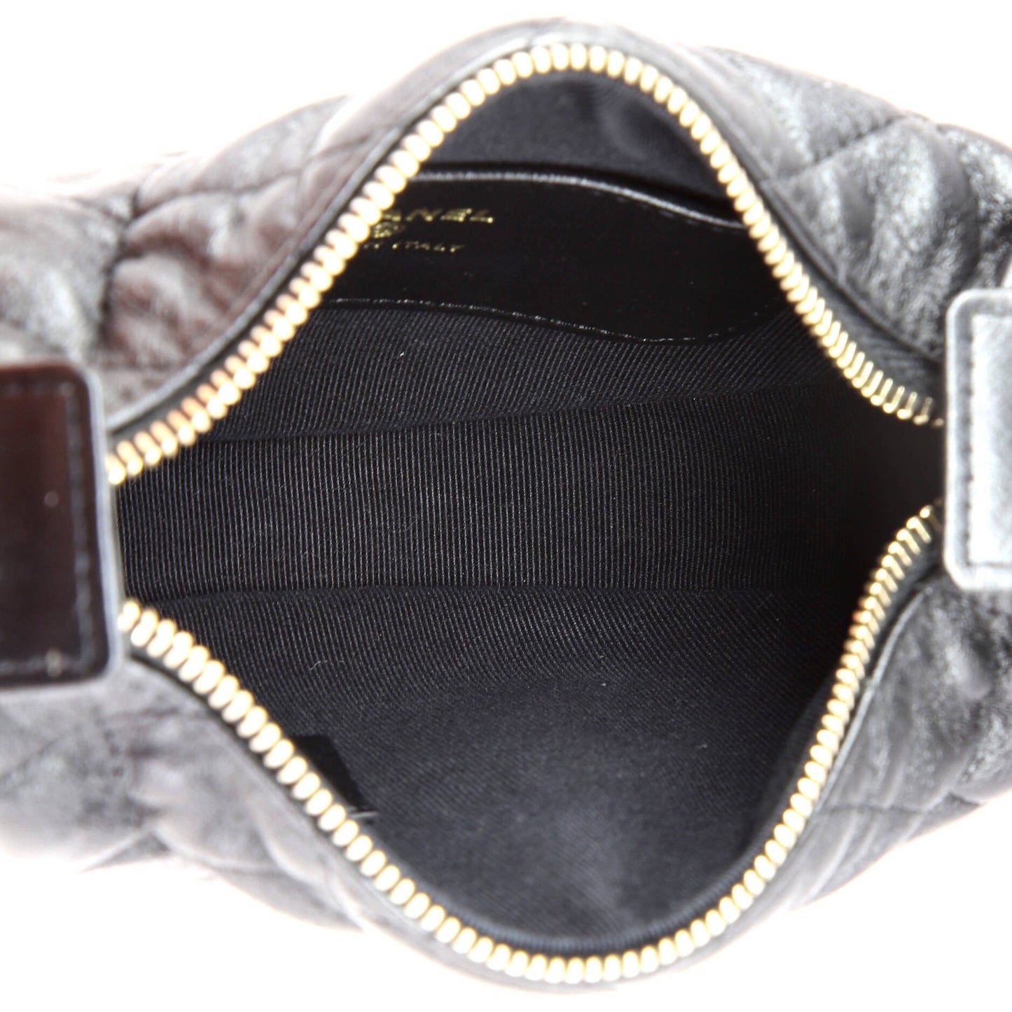 Chain Around Hobo Pouch Quilted Lambskin Mini