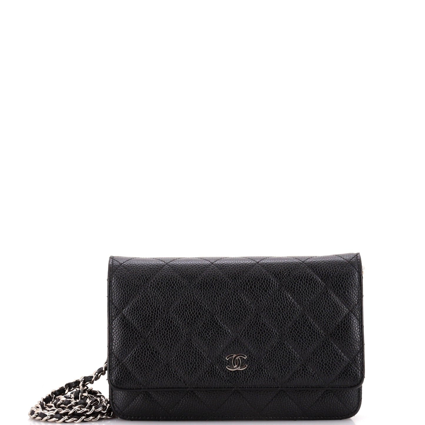 Wallet on Chain Quilted Caviar